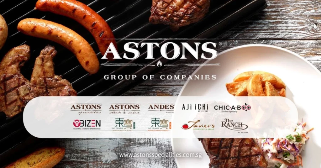 Astons Steak & Salad menu