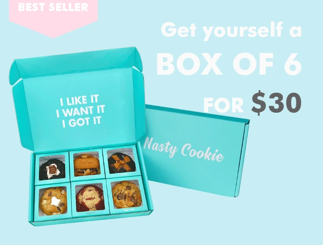 Nasty Cookie Box of 6